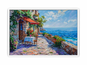 Italian beach cafe
