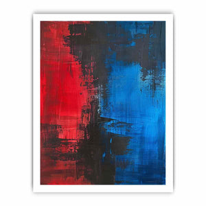 Red Blue Abstract