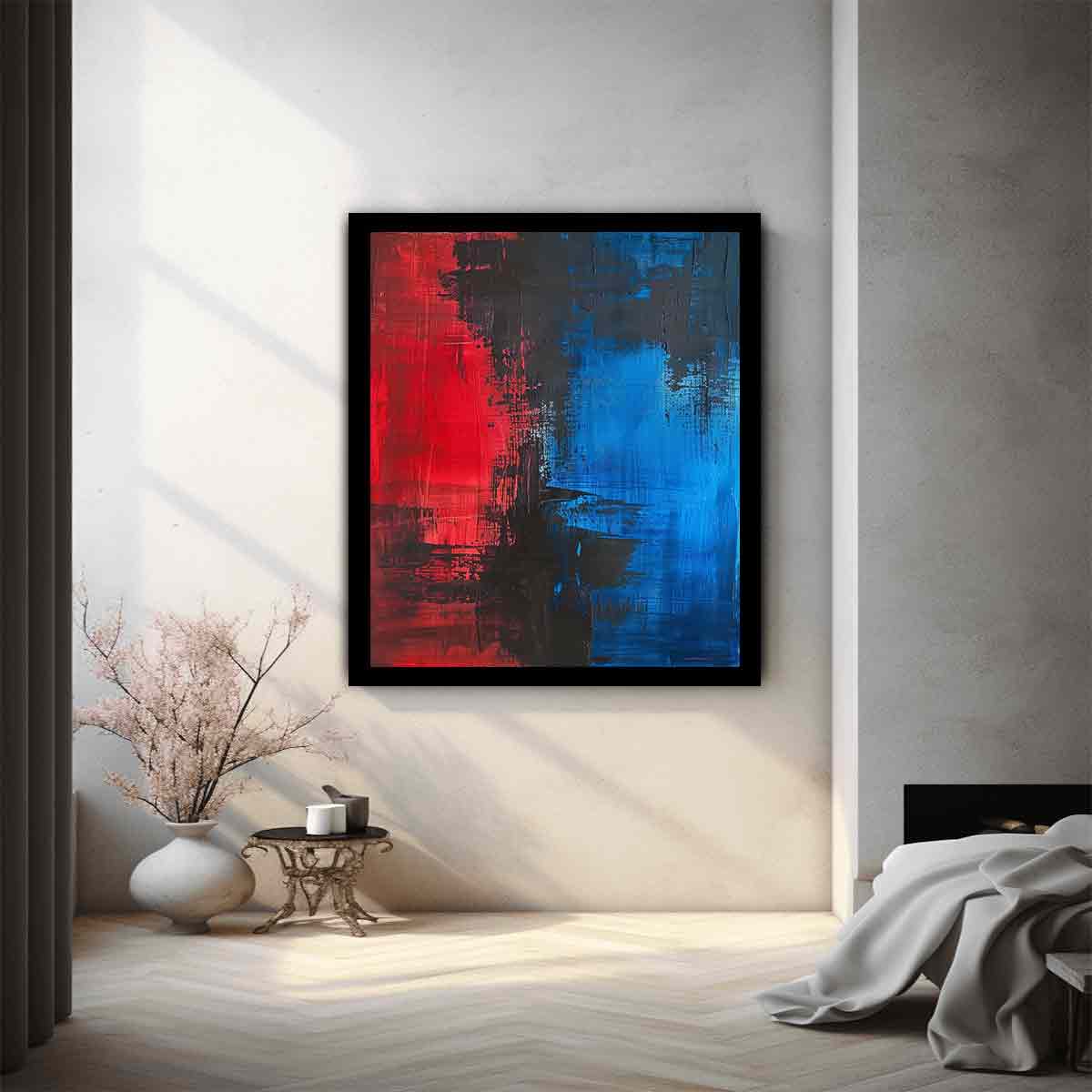 Red Blue Abstract