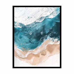 Tricolor Ocean Painting
