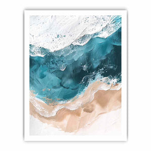Tricolor Ocean Painting