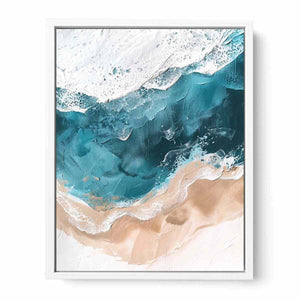 Tricolor Ocean Painting
