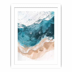 Tricolor Ocean Painting