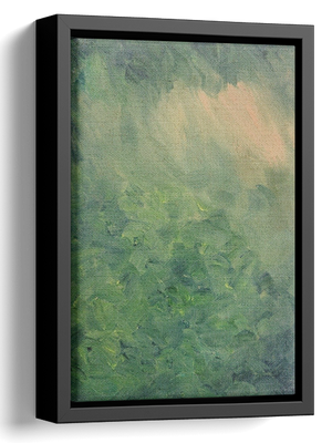Abstract Forest Oil Painting