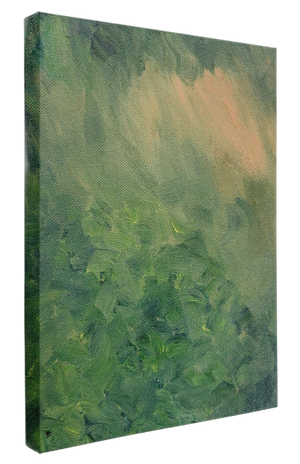 Abstract Forest Oil Painting