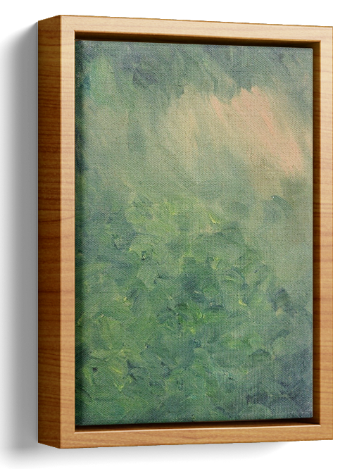 Abstract Forest Oil Painting