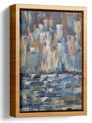 Abstract Waterfall Oil Painting