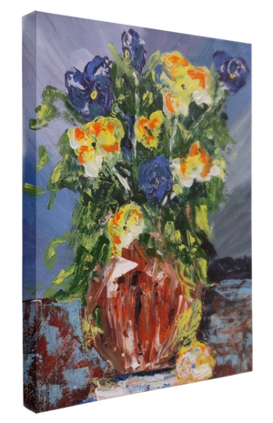 Abstract Flowers Oil Painting