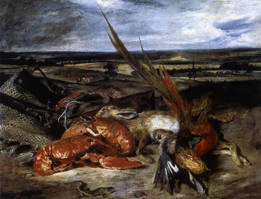 Still-Life with Lobster 1826-27 Painting
