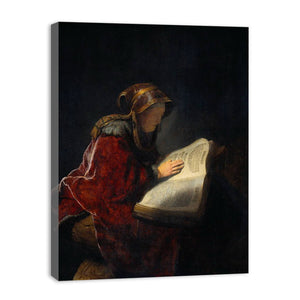 The Prophetess Anna (known as 'Rembrandt's Mother')
Painting