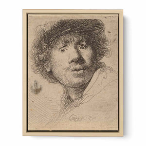 Self Portrait with a Cap, openmouthed
Painting
