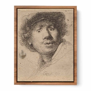 Self Portrait with a Cap, openmouthed
Painting
