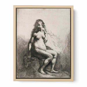 Seated Female Nude 1631 Painting