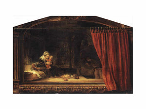 The Holy Family with a Curtain 1646
Painting