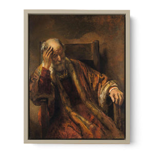 Old man on armchair Painting