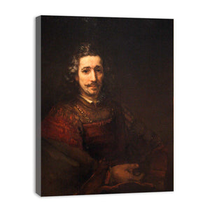 Man with a Magnifying Glass Painting