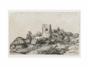Landscape with a square Tower Painting