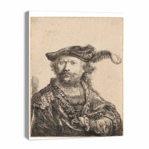 Rembrandt in Velvet Cap and Plume
Painting