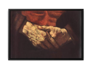 Portrait of an Old Man in Red (detail -2) 1652-54
Painting