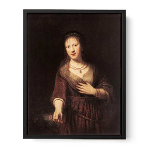 Portrait of Saskia with a Flower 1641
Painting