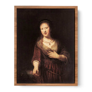 Portrait of Saskia with a Flower 1641
Painting