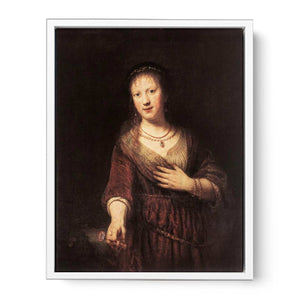 Portrait of Saskia with a Flower 1641
Painting