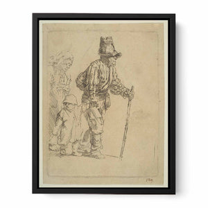 A Peasant Family on the Tramp Painting