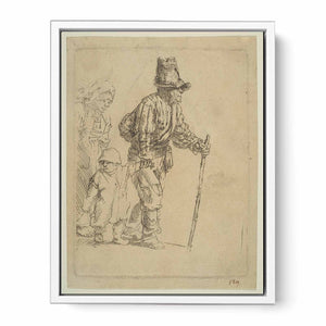 A Peasant Family on the Tramp Painting