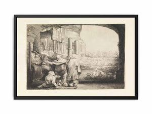 Peter and John healing the Cripple at the Gate of the Temple
Painting