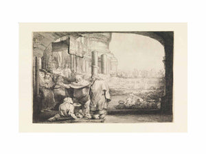 Peter and John healing the Cripple at the Gate of the Temple
Painting
