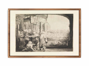 Peter and John healing the Cripple at the Gate of the Temple
Painting