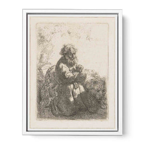 Saint Jerome kneeling in Prayer, looking down
Painting