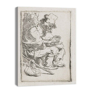Beggar Seated Warming His Hands At A Chafing Dish
Painting