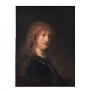 Saskia Wearing A Veil Painting