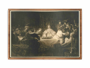 Samson Posing The Riddle At His Wedding Feast Painting