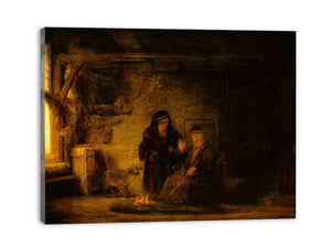 Tobit's Wife with a Goat Painting