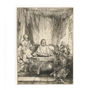Christ at Emmaus Larger Plate
Painting