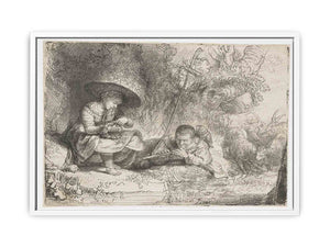 The Flute Player Painting