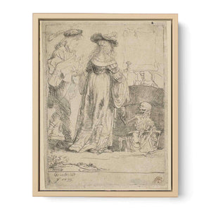 Death appearing to a wedded Couple from an open Grave
Painting