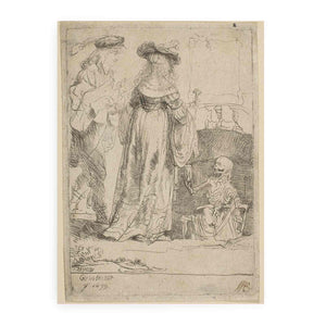 Death appearing to a wedded Couple from an open Grave
Painting