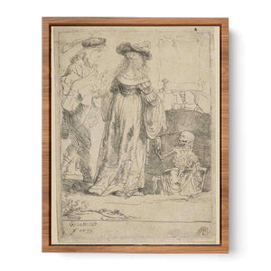 Death appearing to a wedded Couple from an open Grave
Painting