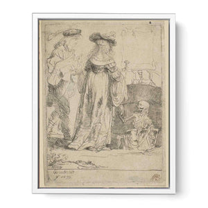 Death appearing to a wedded Couple from an open Grave
Painting