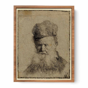Bust Of An Old Man With A Fur Cap And Flowing Beard, Nearly Full Face, Eyes Direct
Painting
