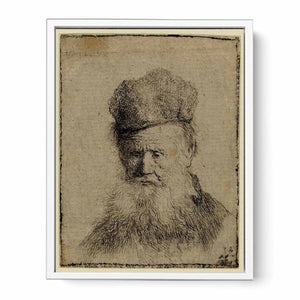 Bust Of An Old Man With A Fur Cap And Flowing Beard, Nearly Full Face, Eyes Direct
Painting