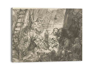 The Circumscision In The Stable Painting