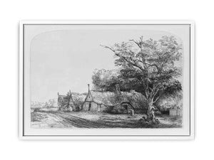 Three Gabled Cottages Beside A Road
Painting