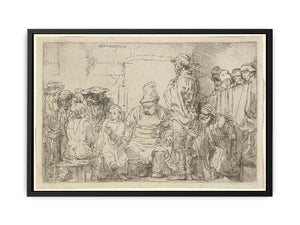 Christ seated disputing with the Doctors Painting