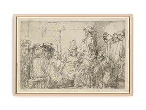 Christ seated disputing with the Doctors Painting