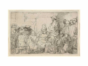 Christ seated disputing with the Doctors Painting