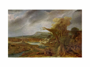 Landscape with Obelisk (possibly the flight into Egypt)
Painting